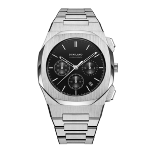 D1 MILANO Chronograph Black with Stainless Steel Bracelet