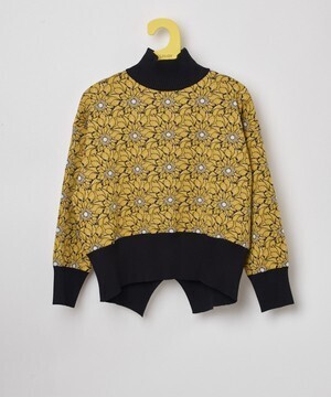 CLOUDY Recycled Dolman Knit Sweater YELLOW