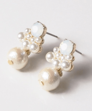 VATSURICA 【m-287P③】コットンパールビジューピアス
