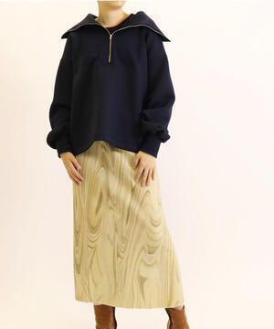 SALT＋ [21AW] DOUBLE-KNIT ZIPUP TOPS