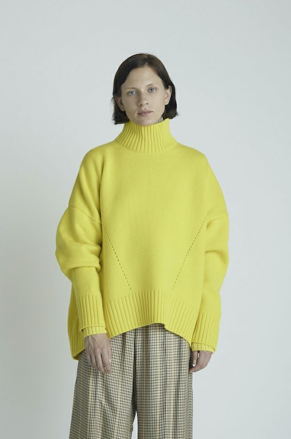 CINOH OVERSIZE HI NECK KNIT