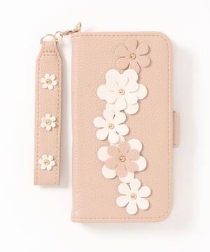 Lace Ladies 手帳型 花柄 スマホケース