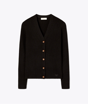 Tory Burch リブ メリノウール カーディガン