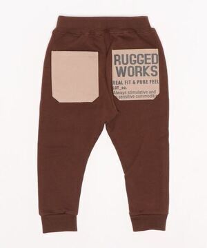 RUGGEDWORKS ポケット別布裏毛ロングパンツ