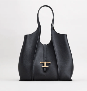 TOD'S Tタイムレス レザー ショッピングバッグ ミディアム