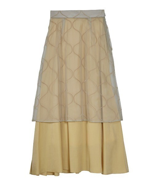 Ameri VINTAGE UNDULATE VEIL SKIRT