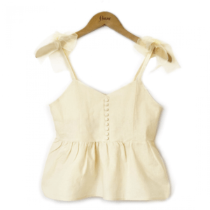 flower fully ribbon cami