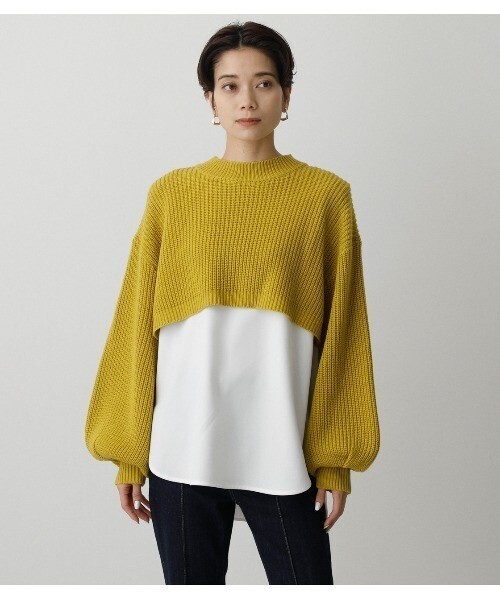AZUL by moussy SHORT KNIT SET TOPS Ⅱ/ショートニットセットトップス