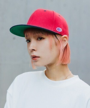 Champion CP カットソーCAP キャップ スナップバック ワンポイントロゴ