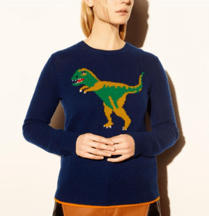 COACH COACH Coach 1941 Dinosaur Motif Crewneck Sweater