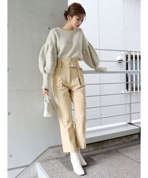 MURUA ハイウエストストレートパンツ