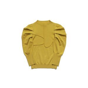 Hdxuly Power Shoulder Knit Tops