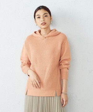 COMME CA ISM ニットパーカ