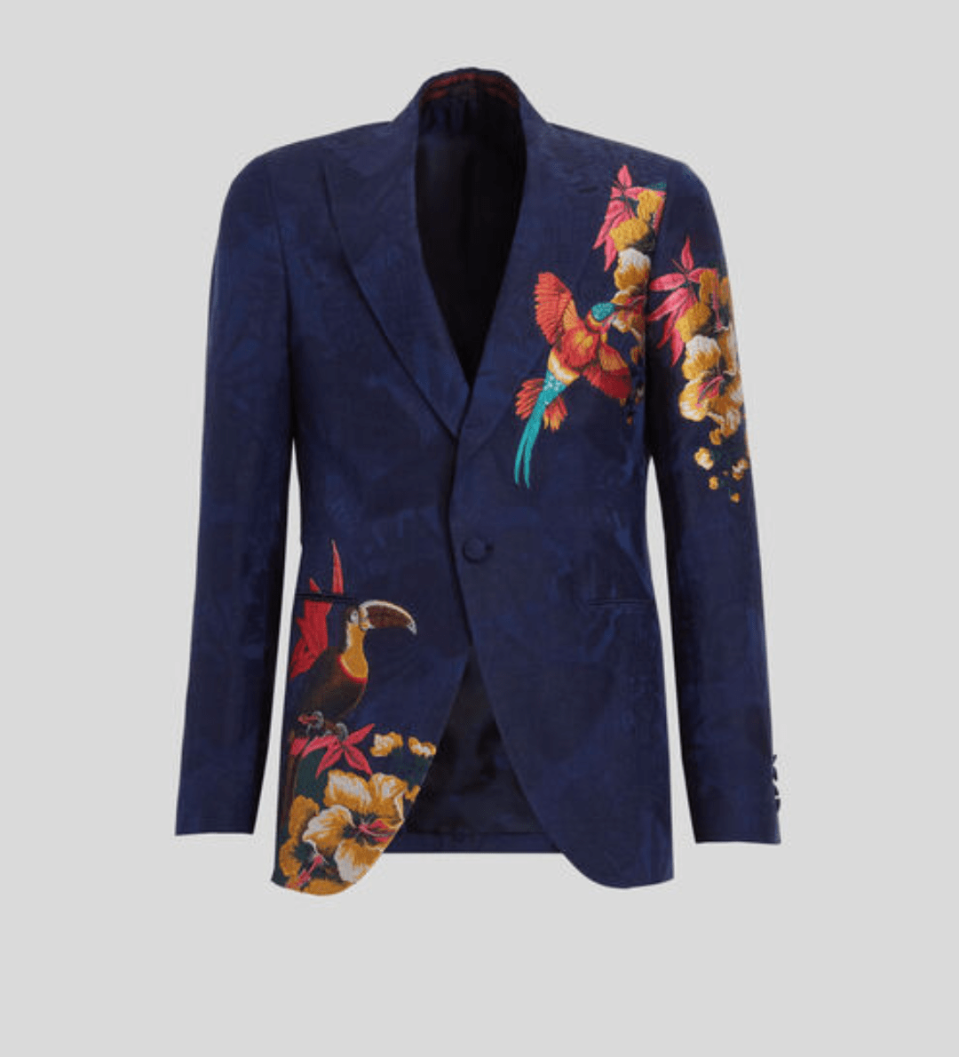 ETRO トロピカルフラワー ジャカード セミトラディショナル ジャケット