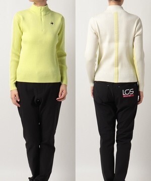 le coq sportif GOLF 【RIJOUME】バイカラーハーフジップセーター(ECO)