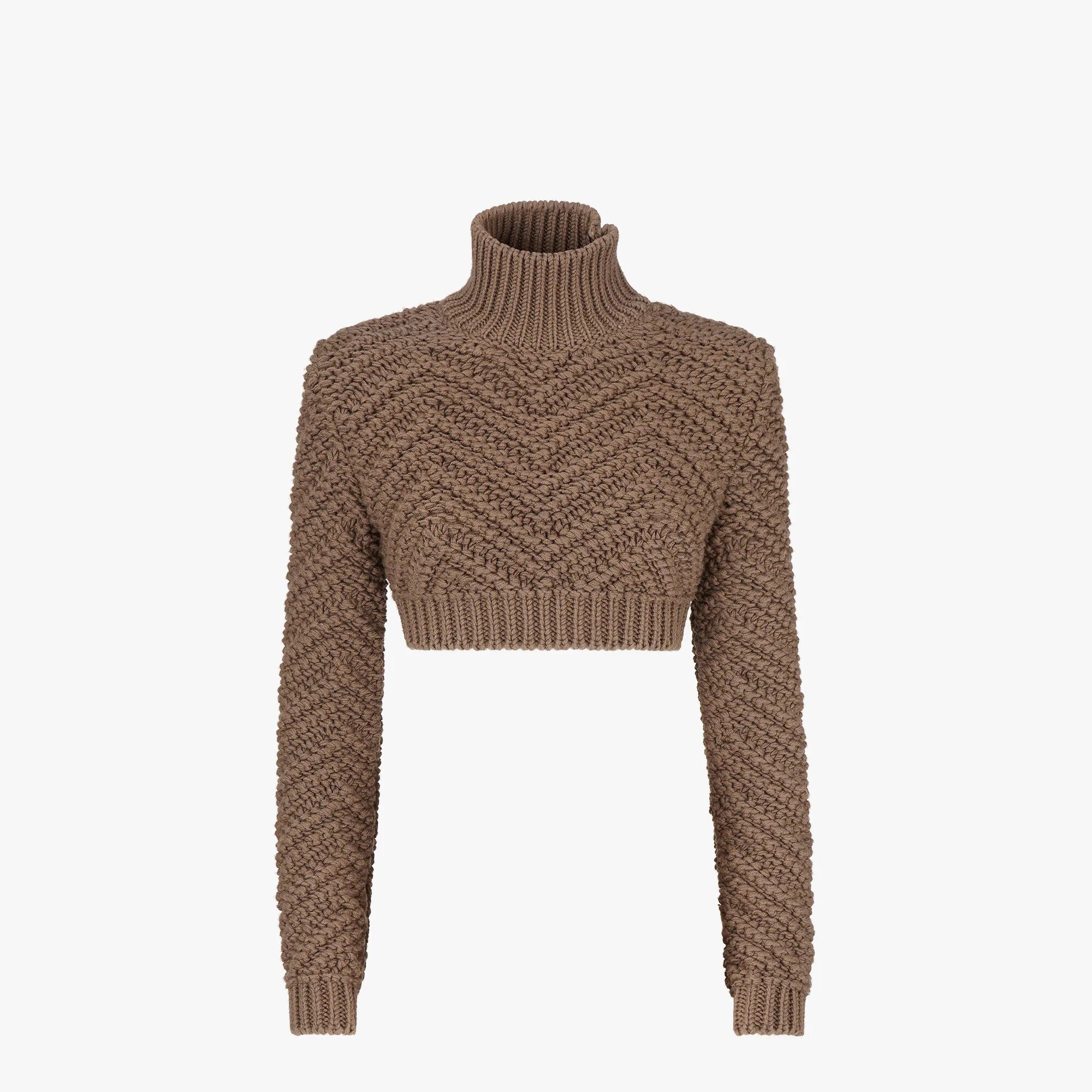 FENDI ブラウンウール セーター