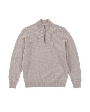 Hush Puppies ラムハーフZIPセーター