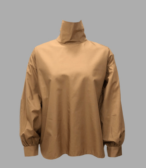 canaco_ HIGH NECK BLOUSE