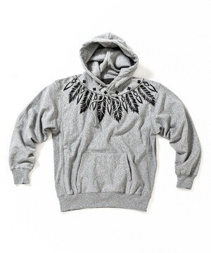ACANTHUS mpa2598-Feather Paint Hooded Sweatshirt パーカー