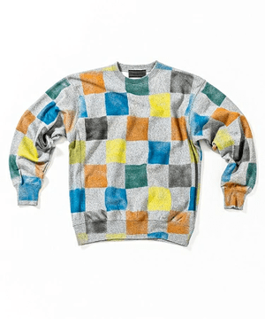 ACANTHUS Checker Paint Sweatshirt スウェット