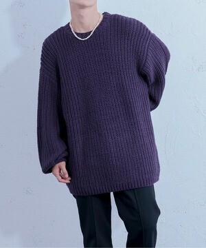 Ellno Loset ロービングヤーンボリュームニット