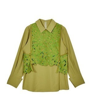 Ameri VINTAGE UND RENEE VELOUR VEST WITH BLOUSE