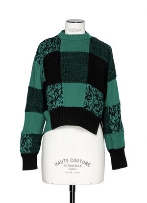 sacai Buffalo Check Knit Pullover