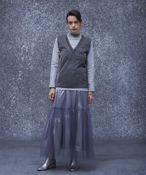 UNITED TOKYO グリッターレイヤードニット(FREE　SILVER): : WOMENS｜UNITED TOKYO ONLINE STORE