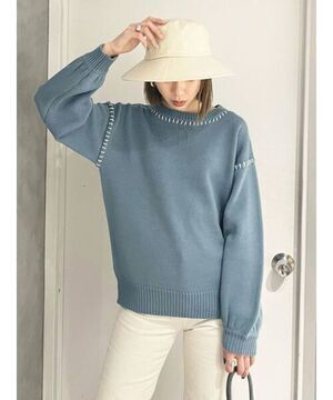 EMODA ステッチルーズニット
