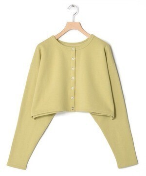 w closet スウェットクルーネックカーディガン