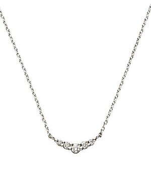 Vendome Aoyama プラチナ ダイヤモンドリュールネックレス