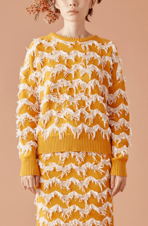 canaco_ FRINGE KNIT TOPS