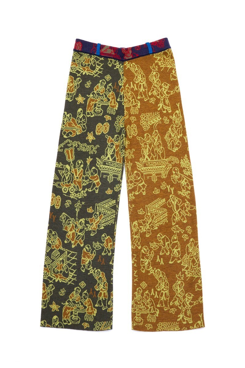 YANYAN LAZA YINYANG PANT IN MERINO JACQUARD
