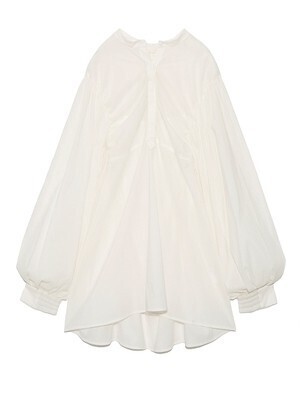 emmi 【emmi atelier】ストレッチ袖ボリュームブラウス