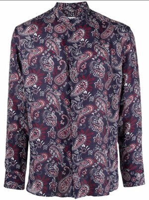 ETRO ペイズリー リネンシャツ