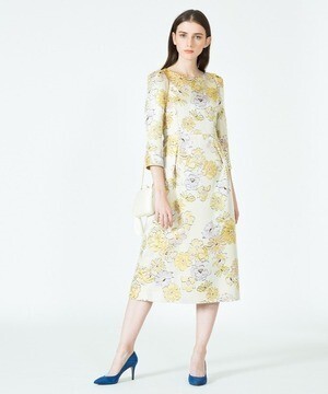 Loulou Willoughby フラワージャガードワンピース