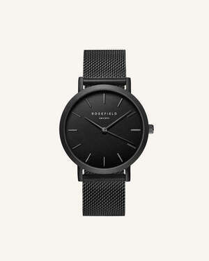 ROSEFIELD The Mercer Black Mesh 38mm