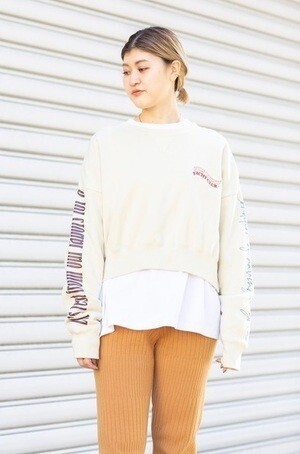 ROSE BUD (mici)ショートスウェット