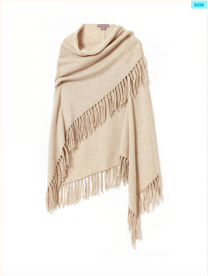 TANILAG FRINGE SHAWL NATURAL