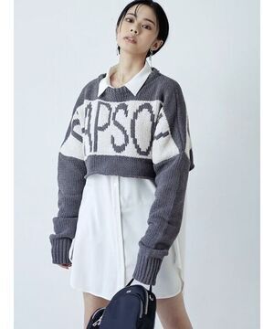 GYDA RHAPSODYモールショートニットTOPS