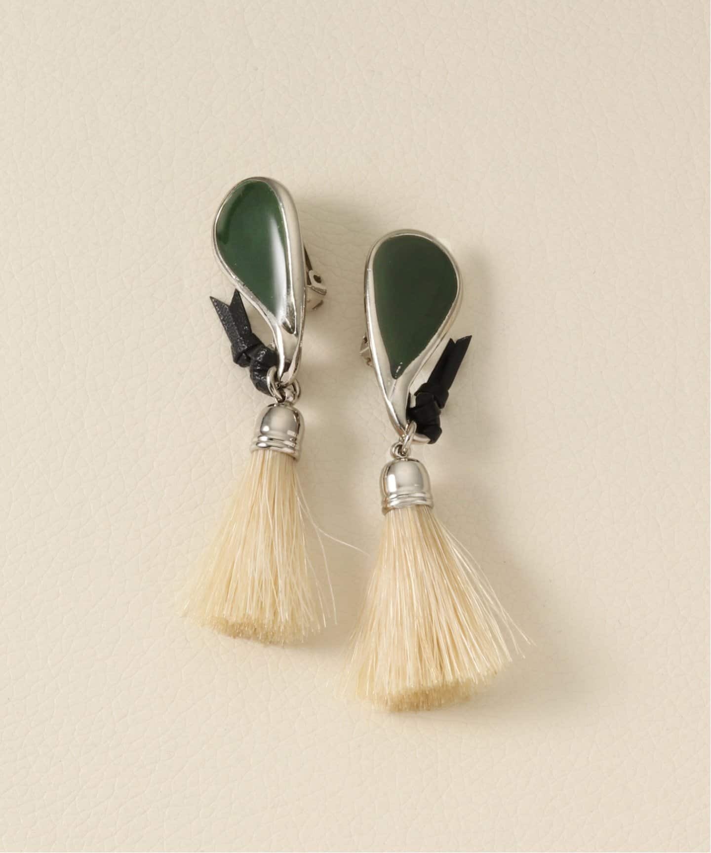 TOGA PULLA Paisley fringe earrings