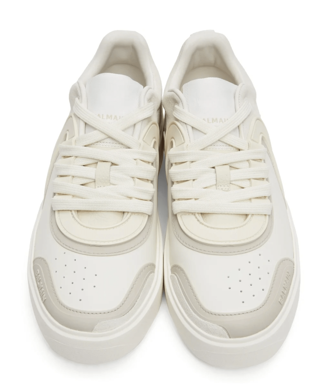 BALMAIN ホワイト B-Skate ローカットスニーカー