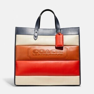COACH Field Tote 40 With Pieced Quilting