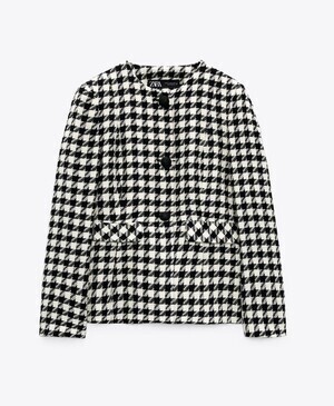 ZARA 千鳥格子柄ブレザー