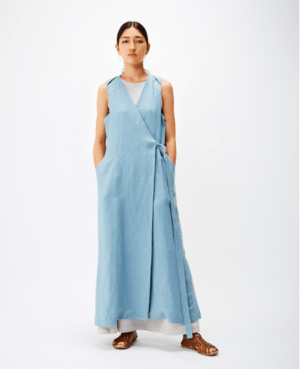 kleiden 2WAY WRAPPED SLEEVELESS DRESS