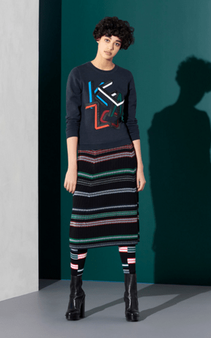 KENZO Ribbons Midi Skirt