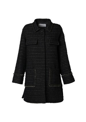 BORDERS at BALCONY SOUTIEN COLLAR TWEED COAT
