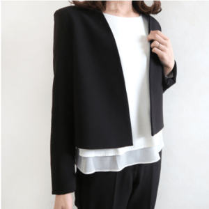 Dolce. ノーカラージャケット【black】M
