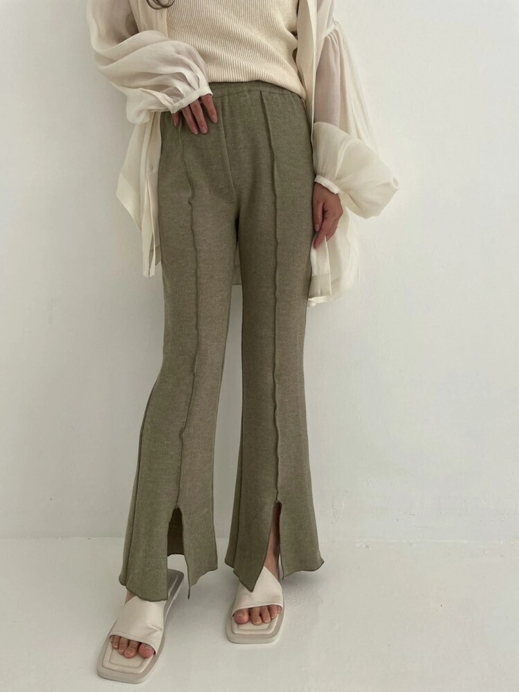 TRUNC 88 Pintuck Mellow Flare Pants
