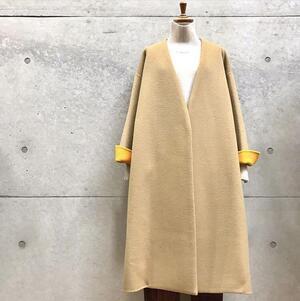 ENFOLD ソフトリバー Classyノーカラーコート